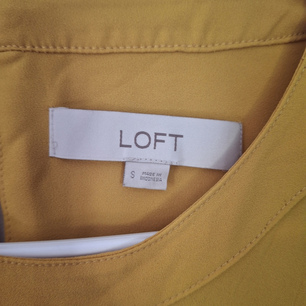 LOFT Women's Yellow Blouse - Picture 8 of 9